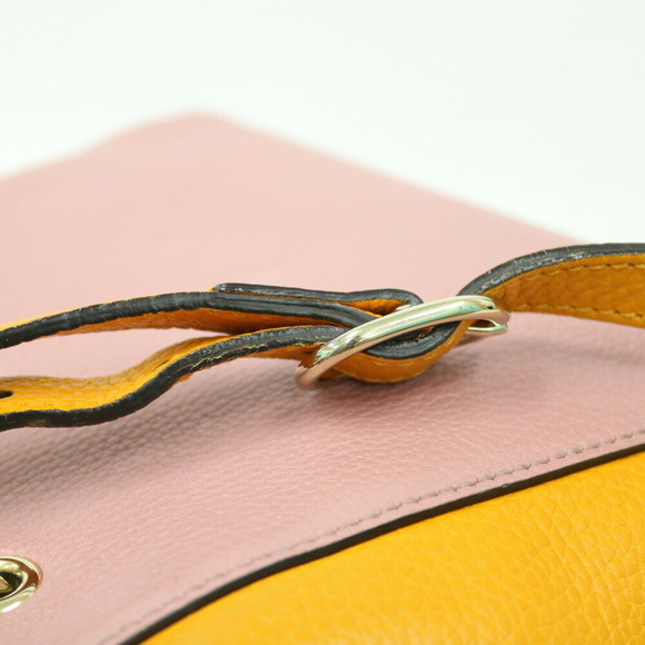 GUCCI Shoulder Bag Bamboo Handbag Day Limited Color Pink Orange Ladies - Picture 10 of 10